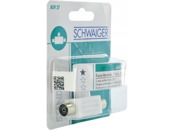 Schwaiger ASV27 532, Kabelkniv, Vit, Plast