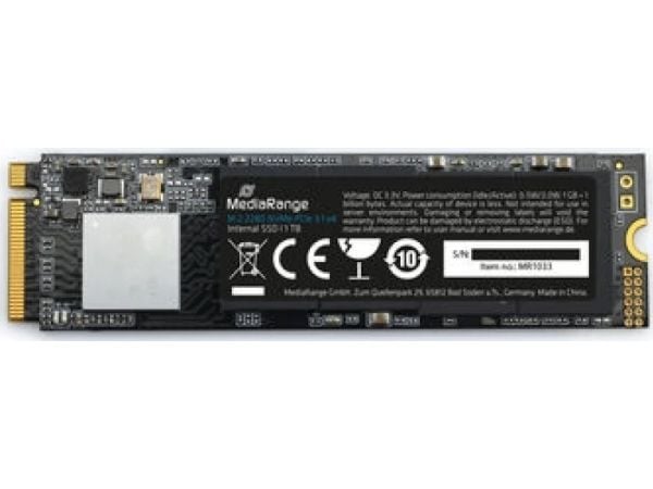 MediaRange MR1033, 1000 GB, M.2, 2200 MB/s, 20 Gbps