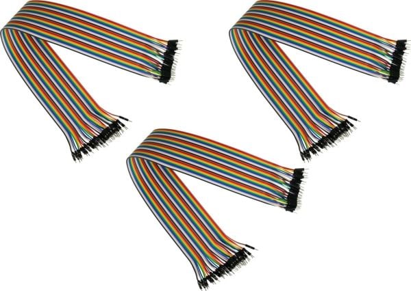 Alcasa cablemeister jumper wire 40-pins St-St 3-pak 20 cm