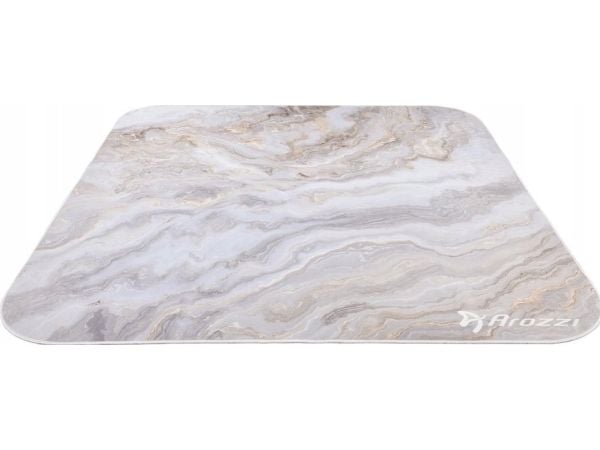 Arozzi Zona - Stolmatte for kontor - firkantet - 116 x 116 cm - hvit marmor