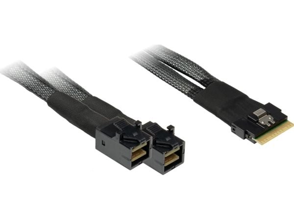 Inter-Tech Inter-Tech Kabelis SFF 8654-8x - SFF 8643-2x 0,75m