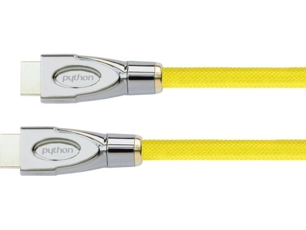 Python GC-M0025, 0,5 m, HDMI Typ A (standard), HDMI Typ A (standard), 3D kompatibilitet, Gul