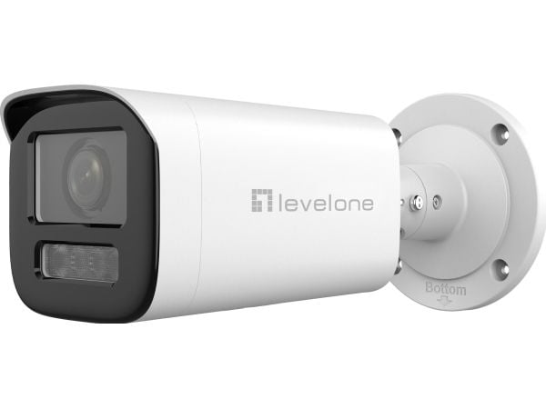 LevelOne FCS-5222, IP-sikkerhetskamera, Inne & Ute, Koblet med ledninger (ikke trådløs), 120 dB, Vegg, Hvit