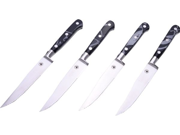 Laguiole Tradition steakknivsett 4 deler med harpiks-håndtak