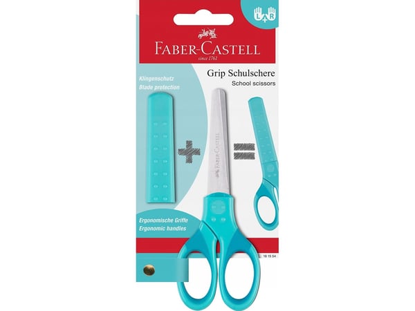 Faber-Castell 181554, Barn, Rett kutt, Single/enkelt, Turkis, Universell, Ambidekstriøs