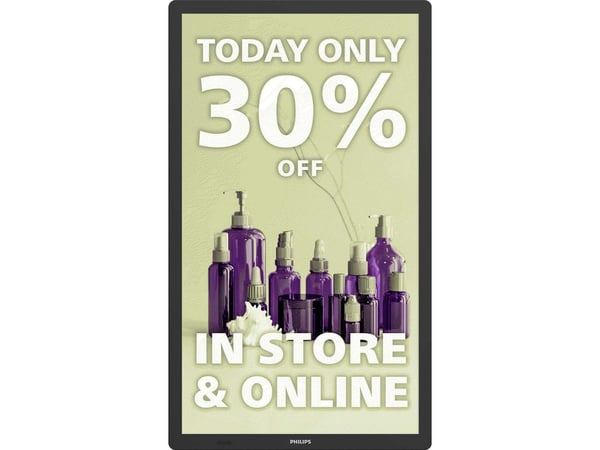 Philips Tableaux 25BDL4150I - 25" Diagonalklasse (25.3" synlig) - E-Line Series e-Paper display - intelligent skilting - Android 3200 x 1800