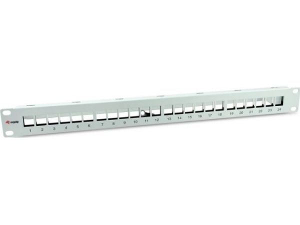 Equip 769326, Keystone, Grå, Metall, Rackmontering, 1U, RoHS