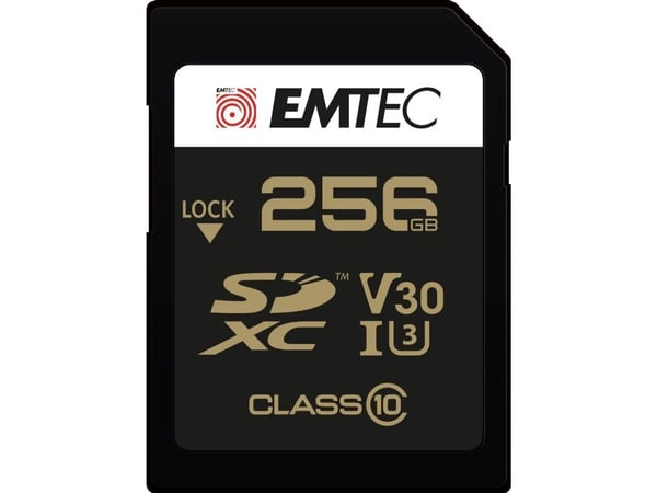 EMTEC SpeedIN' PRO - Flashminnekort - 256 GB - Video Class V30 / UHS-I U3 / Class10 - SDXC