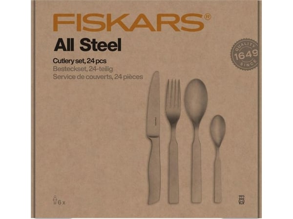 Fiskars All Steel ståljern-sett 24 deler
