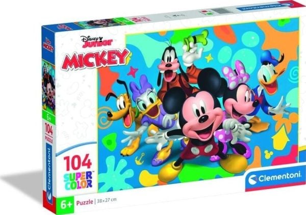 Clementoni puslespill SuperColor Disney Mickey And Friends 104 brikker (25053)