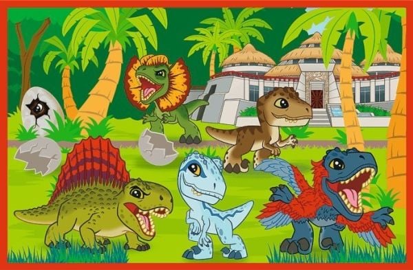 Trefl 34437, 24 stykker, Dinosaurer, 3 år
