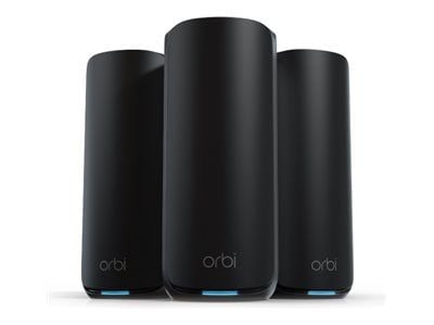 NETGEAR Orbi 870 Series RBE873 - Wifi-system - (router, 2 förstärkare) - upp till 9000 kvadratfot - mesh 10GbE, 2.5GbE, Wi-Fi 7 flera band