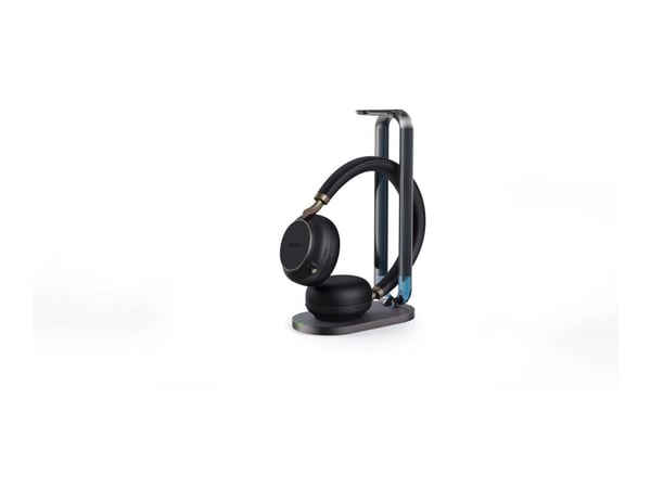 Yealink BH76 - Hodesett - on-ear - Bluetooth - trådløs - aktiv støydemping - USB-A via Bluetooth-adapter - svart - Certified for Microsoft Teams