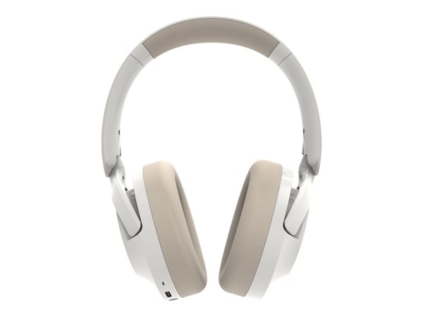 Creative Zen Hybrid 2 - Hodetelefoner med mikrofon - full størrelse - Bluetooth - trådløs, kablet - aktiv støydemping - 3,5 mm jakk - kremfarget