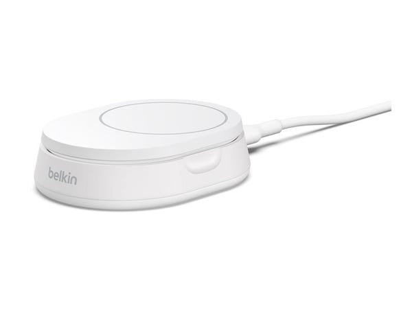 Belkin BoostCharge Pro - Trådløst ladestativ - magnetisk, konvertibel, med Qi2 - 15 watt - 3 A - Fast Charge - hvit