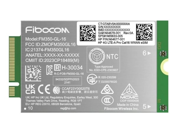 HP 4G LTE-Advanced Pro WWAN G11:lle