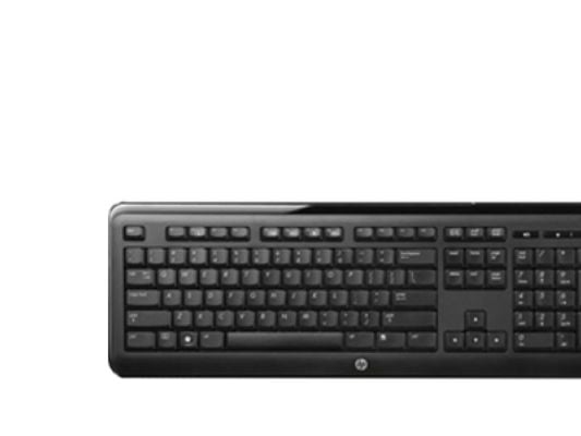 HP 643691-051, Full størrelse (100 og), Koblet med ledninger (ikke trådløs), USB, AZERTY, Sort
