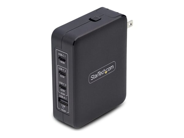 StarTech.com 3114GCU-WALL-CHARGER, Sisätila, AC, 28 V, musta