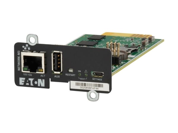 Eaton Cybersecure Gigabit NETWORK-M3 Card for UPS and PDU - Adapter for fjernstyrt administrasjon - Gigabit Ethernet x 1 - for P/N: 5PX3000IRTNG2, ...
