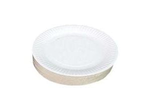 Paptallerken Verive Ø23xH1cm Hvid,100 stk/pk