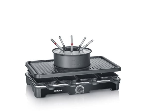 Severin RG 2347, 8 person(er), Plast, Svart, Rektangulær, Rotasjon, 1,95 m