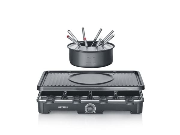 Severin RG 2347, 8 person(er), Plast, Svart, Rektangulær, Rotasjon, 1,95 m