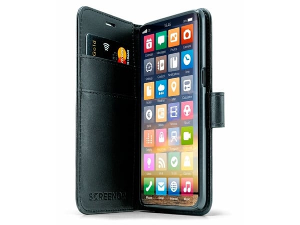 Screenor Smart - Lommebok for mobiltelefon - termoplast-polyuretan (TPU), økolær - for Samsung Galaxy S25