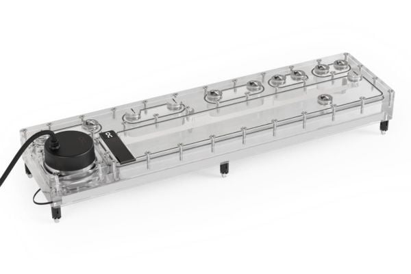 Alphacool 14578, Kaldplate, Akryl, Gjennomsiktig, 3-Pin JST + 3-Pin, 1/4", 3-pin