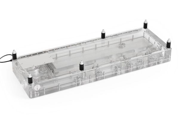 Alphacool 14576, Kaldplate, Akryl, Gjennomsiktig, 3-Pin JST + 3-Pin, 1/4", 3-pin