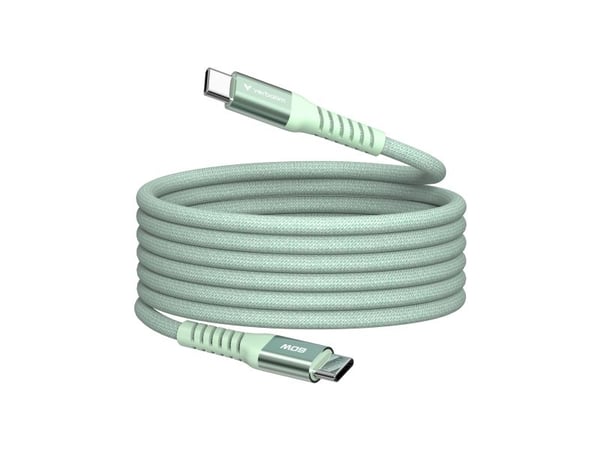 Verbatim Sync and Charge - USB-C / strømkabel - USB-C (hann) til USB-C (hann) - 1.2 m - grønn