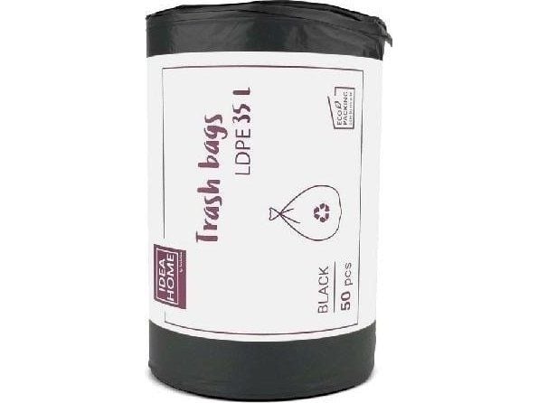 Søppelposer 35 l svart 50 stk