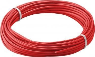 Wentronic Goobay kuparisäikeinen kuparilanka, eristetty, punainen, 10 m - 1-johdin, monijohdin (18 x 0,1 mm) (55044)