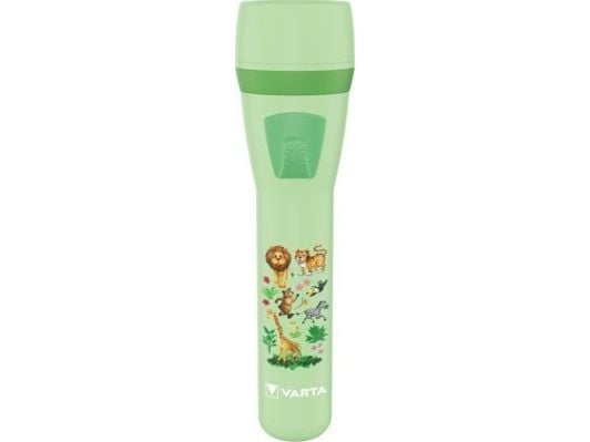 Varta Kids Flashlight, Lommelykt, Lysegrønn, Akrylonitril-butadien-styren (ABS), Polykarbonat (PC), Termoplast, 1 m, 4 m, AA