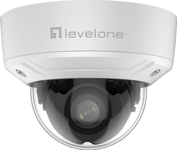 LevelOne FCS-3461, IP-sikkerhetskamera, Inne & Ute, Koblet med ledninger (ikke trådløs), 120 dB, Tak, Hvit