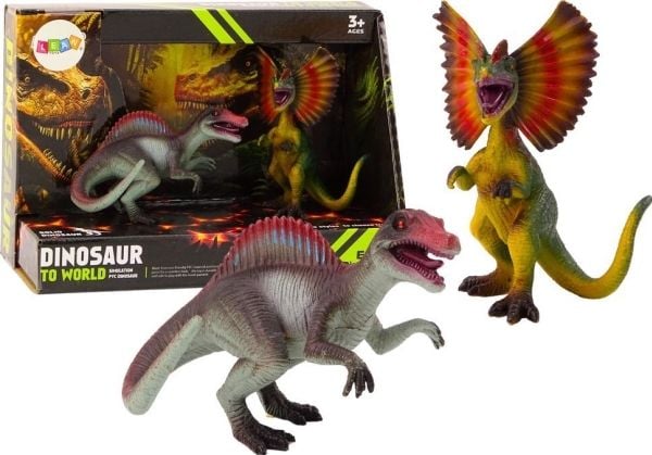 LeanToys figur Spinosaurus Dilofozaurus sett 2 deler LEAN TOYS