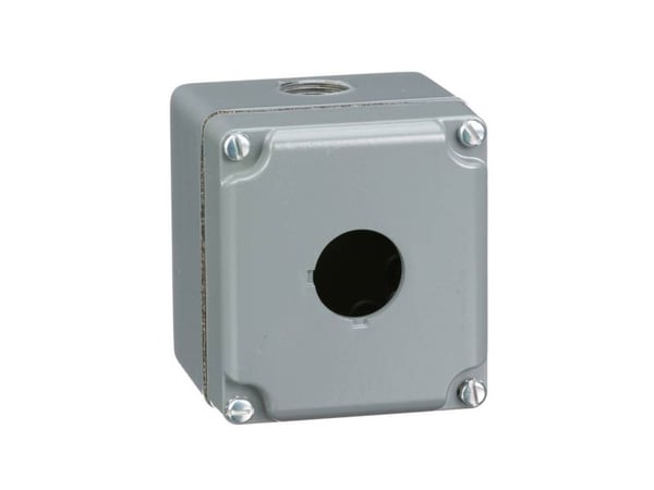 Schneider Electric 9001KY1 Tomt hus i aluminiumssprøytestøping 1 monteringspunkt D30mm, Grå
