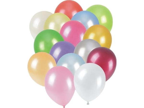 Arpex metalliske ballonger 25 cm 12 stk