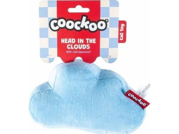 Coockoo leketøyspute for katt med katte-/skymotiv (Kocimietka Chmurka)