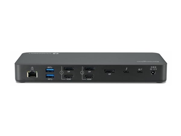 Kensington SD5920T EQ - Dokkingstasjon - for bærbar - USB4 / Thunderbolt 4 - 2 x HDMI, 3 x DP, 2 x Thunderbolt 4 - 1GbE, 2.5GbE - 149.1 watt - Europa