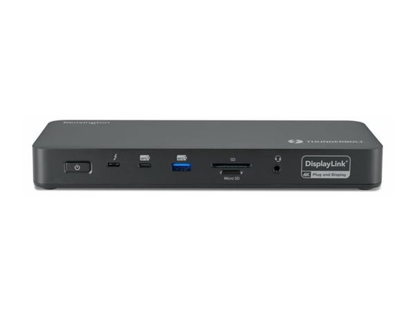 Kensington SD5920T EQ - Dokkingstasjon - for bærbar - USB4 / Thunderbolt 4 - 2 x HDMI, 3 x DP, 2 x Thunderbolt 4 - 1GbE, 2.5GbE - 149.1 watt - Europa