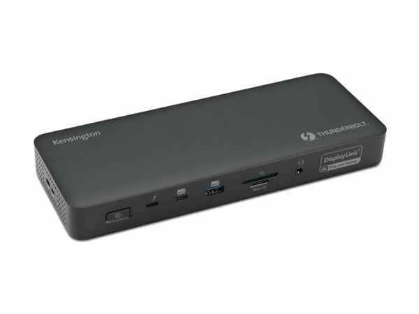 Kensington SD5920T EQ - Dokkingstasjon - for bærbar - USB4 / Thunderbolt 4 - 2 x HDMI, 3 x DP, 2 x Thunderbolt 4 - 1GbE, 2.5GbE - 149.1 watt - Europa