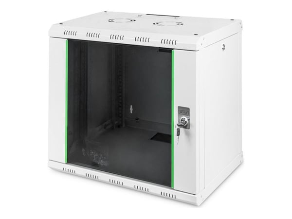 DIGITUS SoHoline DN-19 09-U - Skåp - väggmontering - grå, RAL 7035 - 9U - 19"