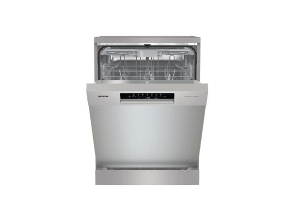 Gorenje GS643E90X | innbygging | bredde 59,9 cm | 6 programmer | E-klasse | skjerm | AquaStop-funksjon | sølv