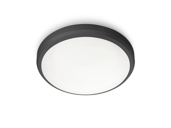 Philips Doris-taklampe, 6 W, Svart, Metall, Plast, IP54, Terrasse, Hage, I, Tidsriktig