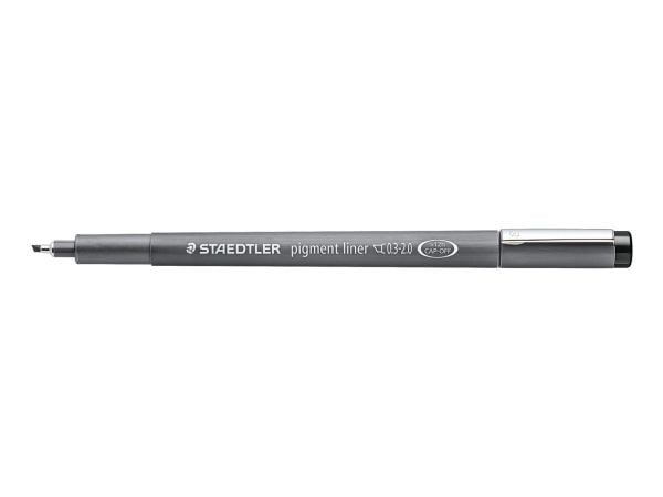 STAEDTLER pigment liner - Fineliner - ikke-permanent - svart - fargeblekk - 0.3-2 mm