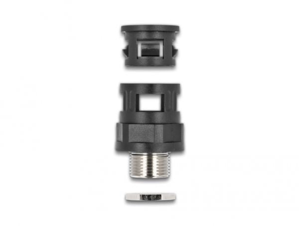 DeLOCK 60453, Liitinliitos, Musta, Messinki, Muovi, M16, 1,15 cm, IP68