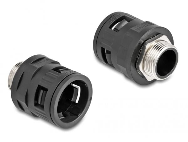 DeLOCK 60455, Liitinliitos, Musta, Messinki, Muovi, M25, 1,3 cm, IP68