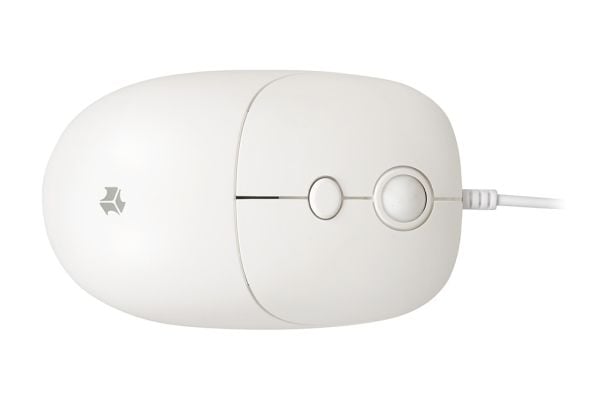 iBOX Seagull - Mus - høyre- og venstrehåndet - optisk - 3 knapper - kablet - USB - hvit