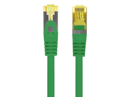Lanberg - Koblingskabel - RJ-45 (hann) til RJ-45 (hann) - 6 mm - S/FTP - CAT 6a - halogenfri, formstøpt, uten hindringer, flertrådet - grønn, RAL 6024