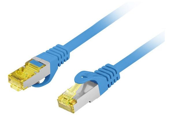 PATCHCORD CAT.6A S/FTP LSZH CU 2M SININEN FLUKE LÄPÄISSYT LANBERG